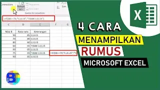 4 Cara Menampilkan Rumus di Excel | Belajar Excel Pemula