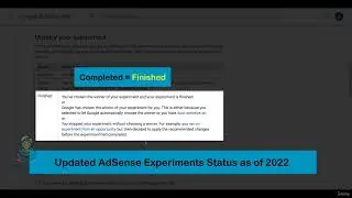 17   Experiments | Google AdSense training