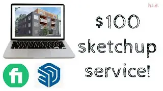 Architectural 3D Models for $100 with Sketchup on fiverr