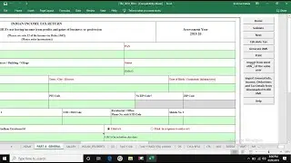 How to import details of downloaded prefill xml file in to excel utility