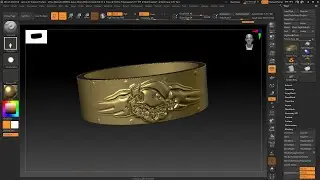 ZBRUSH  - Lesson 07 - Product Design, Applied Graphics, Stencil Effect, Transpose, Projection Master