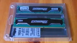 Crucial Ballistix Sport 16Gb RAM DDR3 1600Mhz - 2x 8Gb Kit PC3-12800