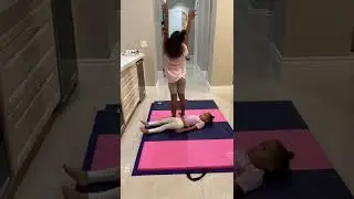 Girl Does Gymnastics with her Baby Sister 🤸🏽‍♀️💕