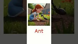 A words for kids #wordsstartwithA #Awords #awordsfornursery #wordswithpicture #3d #aforapple #shorts