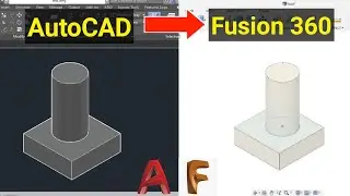 How to import AutoCAD drawing in Fusion 360⏩