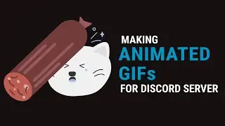 Process of making animated cat animation for discord server