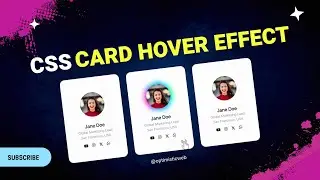 Create Responsive Profile Cards with CSS Card Hover Effect