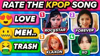 RATE THE KPOP SONG 😍🤮 50 Popular Kpop Songs | KPOP QUIZ GAME