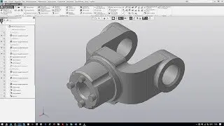 Быстрое создание модели Вилка в Компас 3D