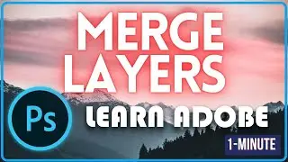 How to Merge Layers in Photoshop #adobephotoshop