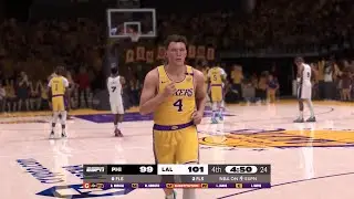 NBA 2K25 Gameday Mode | LAKERS vs 76ERS 4TH QTR HIGHLIGHTS