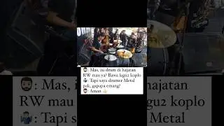 KETIKA DRUMER METAL DISURUH MAIN KOPLO! 📹 TT @alfientacik147