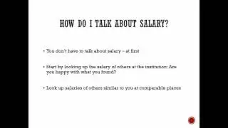 How To Talk About Salary