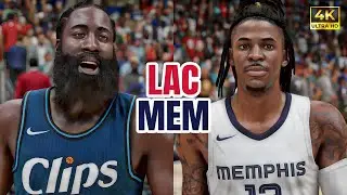 CLIPPERS vs GRIZZLIES (PS5) - NBA 2K24 [4K UHD]