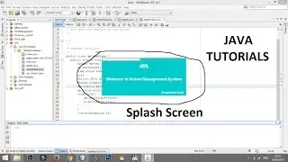 how to create a splash screen or loader for your java project | netbeans - java tutorial#22