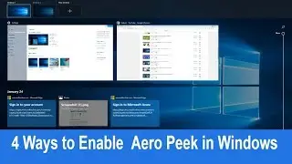 4 Ways to Enable or Disable Aero Peek in Windows 10 /8 / 7