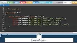 Java Output Lesson 02) Table Format