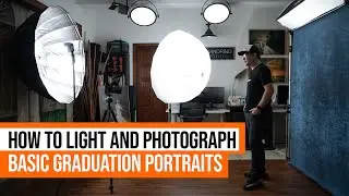 How to Light and Photograph Basic Graduation Portraits using Speedlight’s in a Small Home Studio.