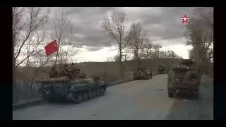 Soviet Flag Flies Over Ukraine Special Operation Zone