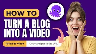 Turn a Blog Into a Video In Minutes: Pictory Article to Video Tutorial