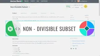 Non Divisible Subset || HackerRank Problem Solution || Python