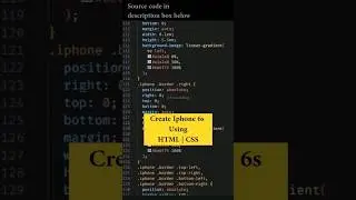 Create IPhone 6s Using HTML | CSS