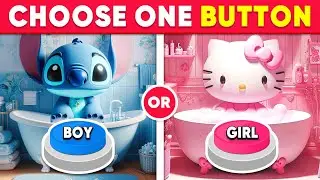 Choose One Button! BOY or GIRL Edition 💙🎀 Quiz Shiba