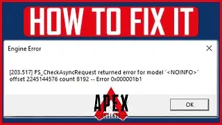 APEX LEGENDS ENGINE ERROR FIX (NEW) | How to Fix Apex Legends FS_CheckAsyncRequest Returned Error?
