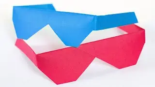 Easy Origami Sunglasses Tutorial | How to make Paper Sunglasses