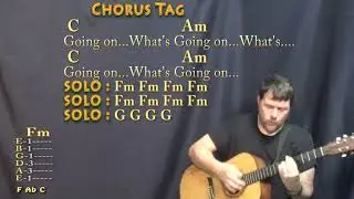 What's Going On (Marvin Gaye) Strum Guitar Cover Lesson with Chords/Lyrics - Capo 4th