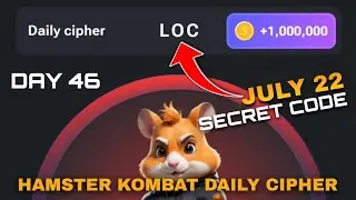 DAY 46! HAMSTER KOMBAT DAILY CIPHER MORSE CODE TODAY JULY 22