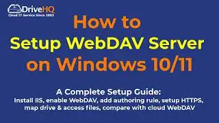 How to Setup WebDAV Server On Windows 10 / 11 and Map WebDAV drive - Step-by-step guide