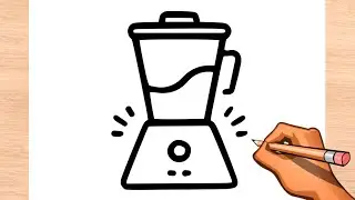 How to Draw a Blender easy - Drawing Step by Step