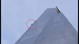 Man climbs outside of the Shard skyscraper (UK) - BBC London News - 8th July 2019
