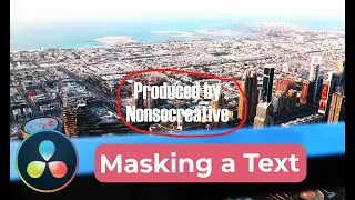 How to Mask a Text In Davinci Resolve