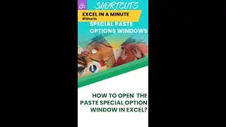 PASTE SPECIAL OPTION EXCEL  