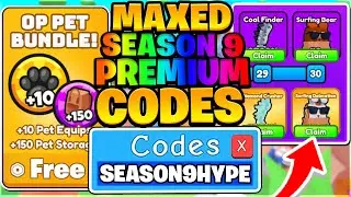 MAXED SEASON 9 PREMIUM PASS CODES - Arm Wrestle Simulator Roblox