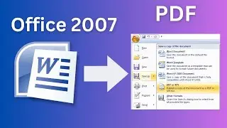 Save Documents as PDF on Microsoft Office 2007