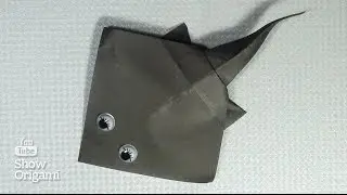 Origami fish ramp. Instructions on how to make a fish ramp paper.