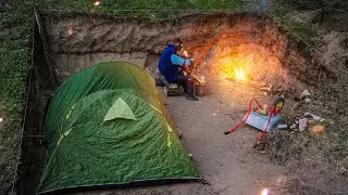 Строим БОЛЬШОЙ ДОМ под ЗЕМЛЕЙ | Заболел ВЕТРЯНКОЙ | Яма ГОТОВА