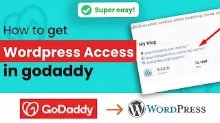 How to access cPanel GoDaddy WordPress 2024 | Initial Solution