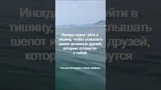 Иногда нужно уйти в тишину