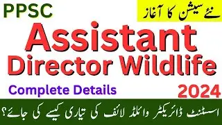 Assistant Director Wildlife Preparation | PPSC AD Wildlife Syllabus 2024, Past Papers & Imp. Books