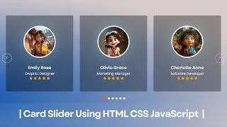 How To Create A Responsive Card Slider Using HTML CSS And JavaScript