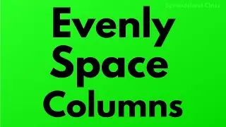 Evenly space columns in Google Sheets (Make columns the same size quickly)