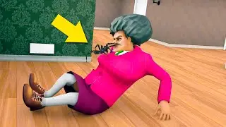 МИСС ТИ ПАУК Как пройти уровень с пауком в игре Scary Teacher 3D паук