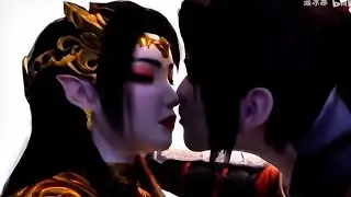 Xioayan & Queen Medusa 😍 Kiss 😘 Scene 🥵। btth kiss scene । donghua anime kiss scene । part 2