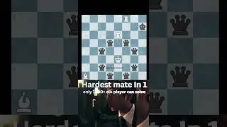 hardest mate in 1 can you solve this #chess #chessbgm #chesspuzzle #chessgame