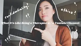 what it’s like being a therapist with a youtube channel 👓💻✨ | my tips and advice