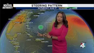 Meteorologist Jenese Harris takes a look at the potential steering pattern developing storm